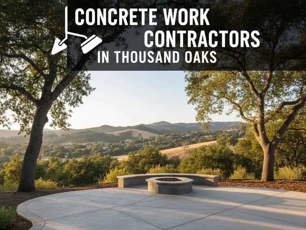 Thousand Oaks concrete driveway installation showing proper finishing techniques